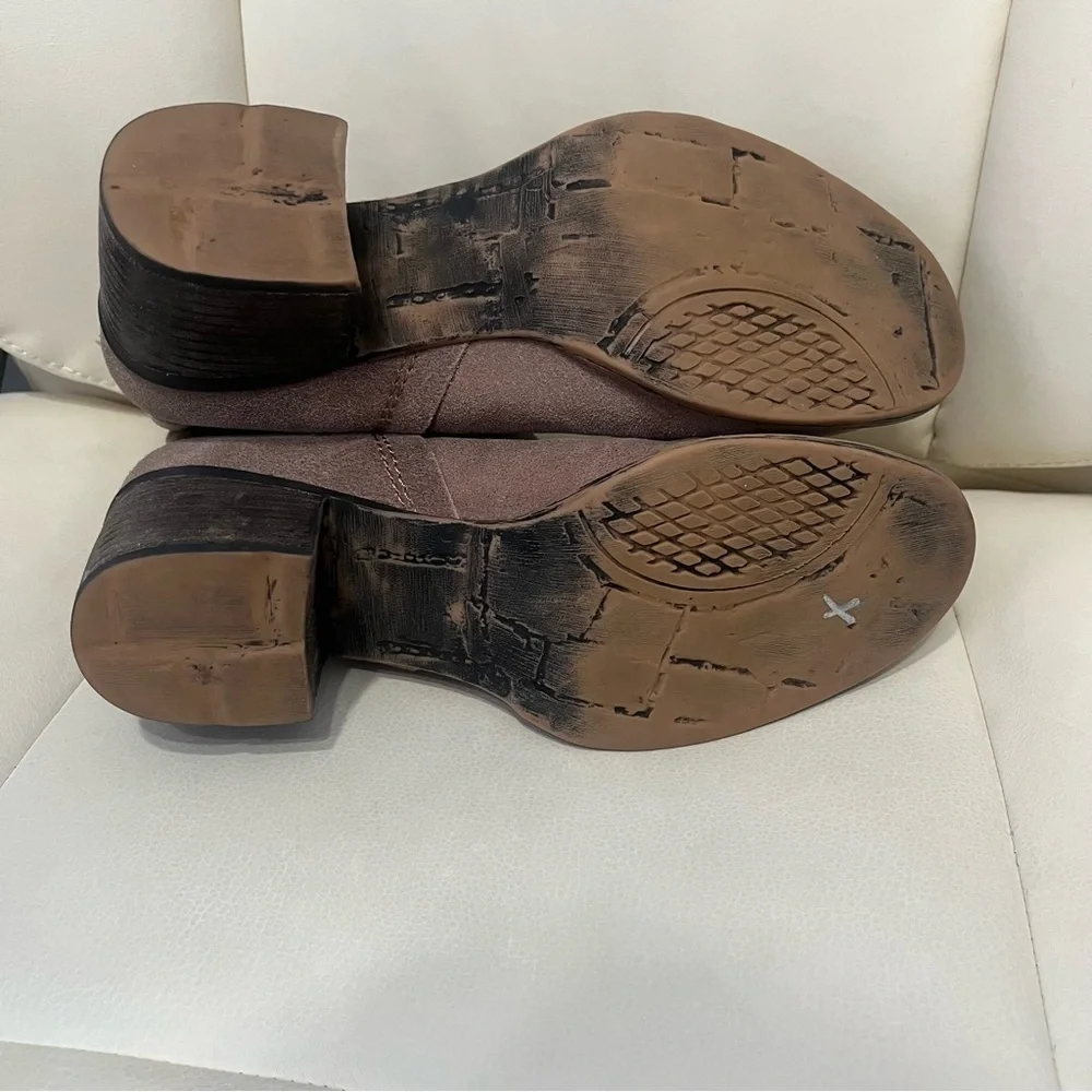 OTBT Urban Leather Stone /Taupe Boots | Brown Booties | Women's Size 6